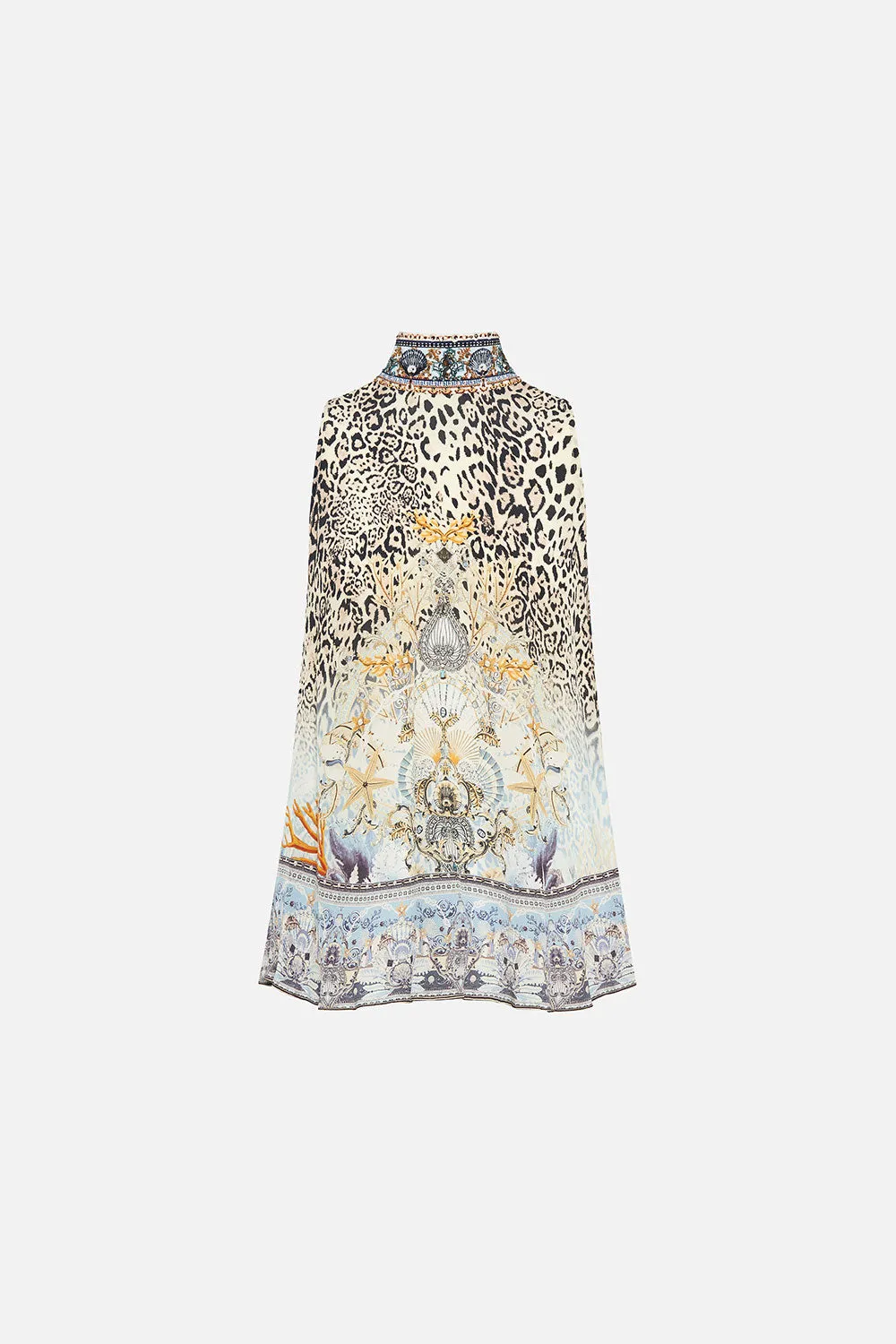 HIGH NECK TOP WITH BACK NECK TIE SEAHORSE SONNET sold by Camilla product image thumbnail 3