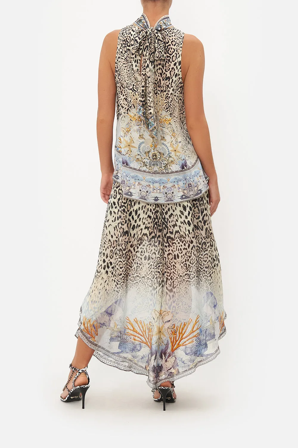 HIGH NECK TOP WITH BACK NECK TIE SEAHORSE SONNET sold by Camilla product image thumbnail 2