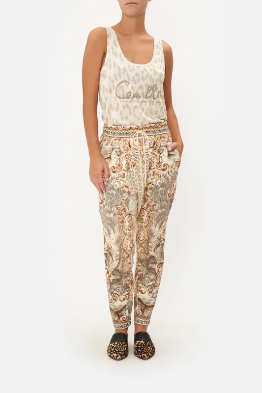 RIB WAIST RELAXED PANT PALAZZO PARTY sold by Camilla