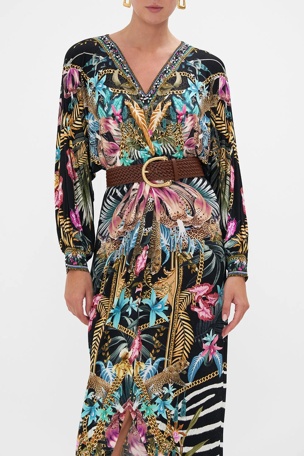 BRAIDED LEOPARD BUCKLE BELT TAN sold by Camilla product image thumbnail 3