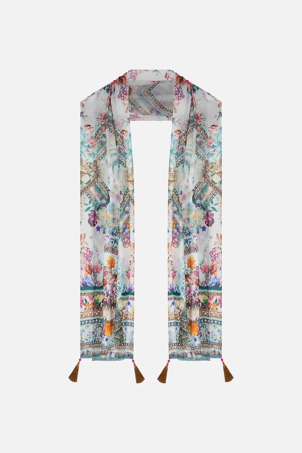LONG SCARF PLUMES AND PARTERRES sold by Camilla