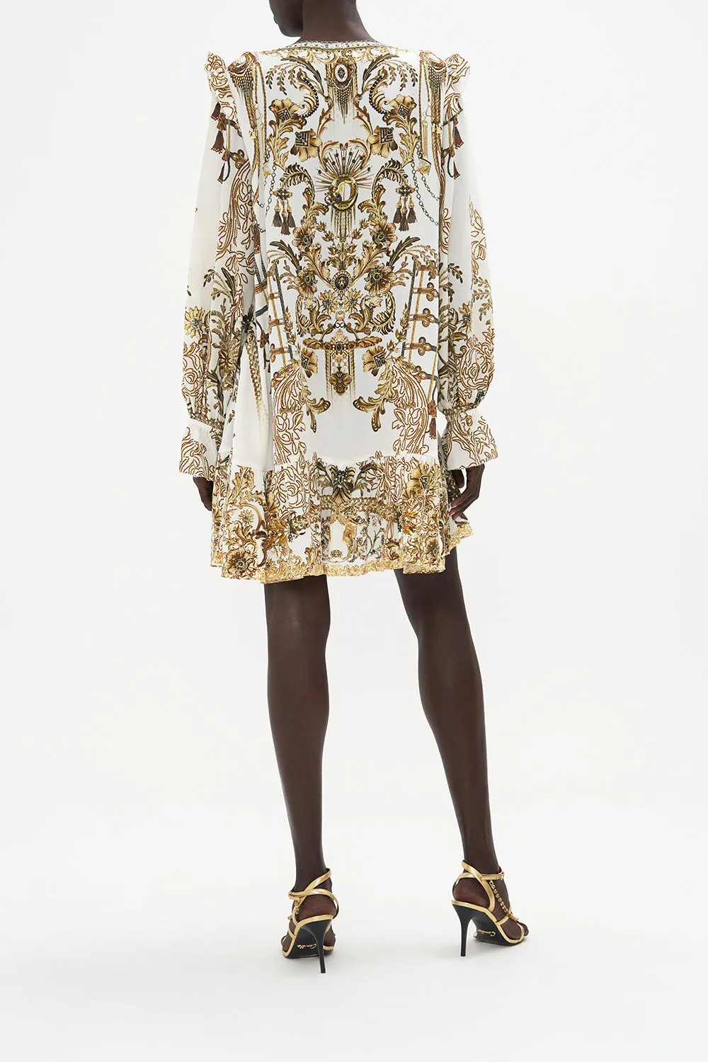 RUFFLE LACE UP DRESS ROAD TO RICHESSE sold by Camilla product image thumbnail 2