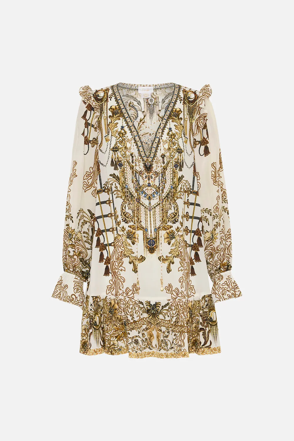 RUFFLE LACE UP DRESS ROAD TO RICHESSE sold by Camilla product image thumbnail 3