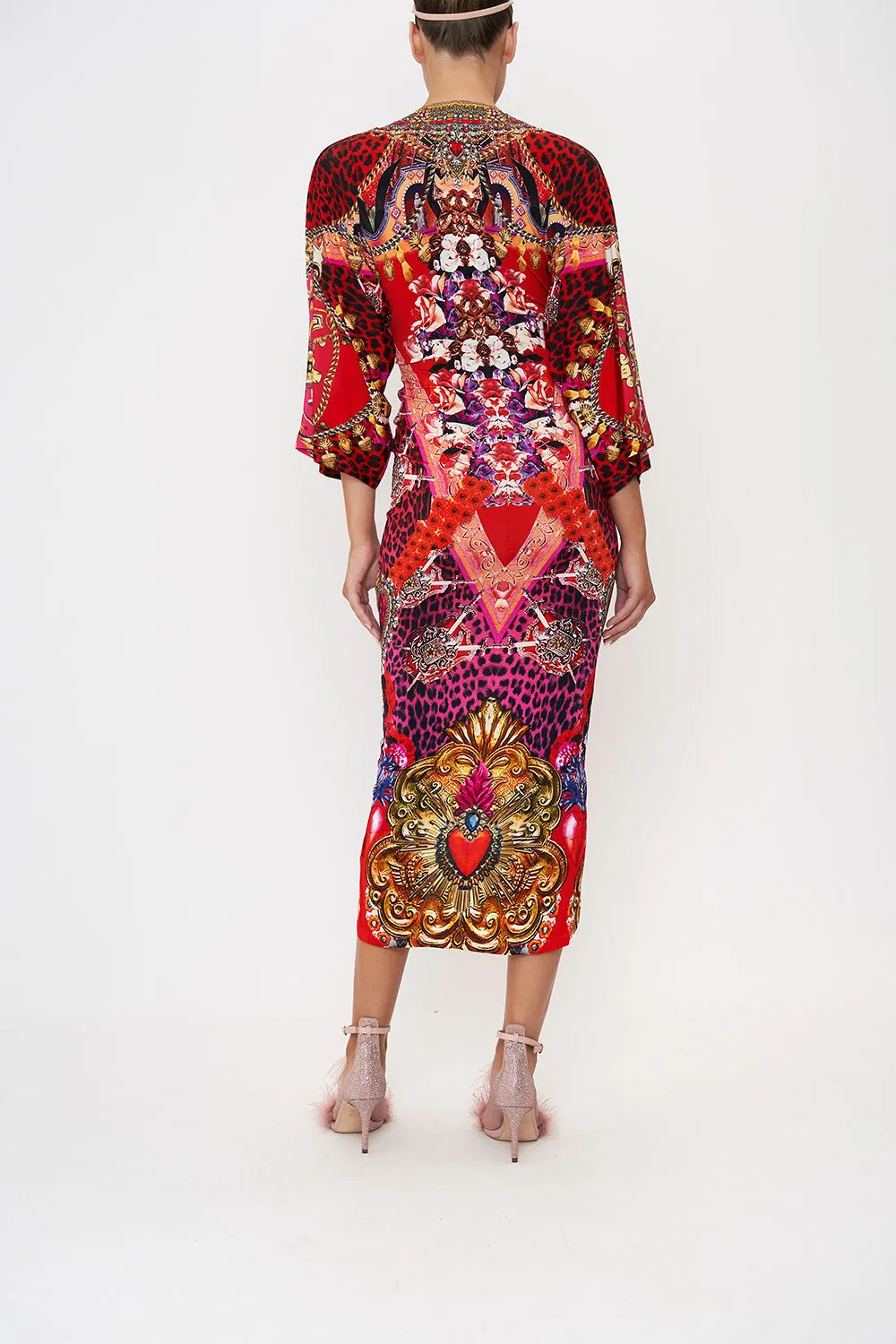 LONG SPLIT FRONT TWIST DRESS ARTESANIA MANIA sold by Camilla product image thumbnail 2