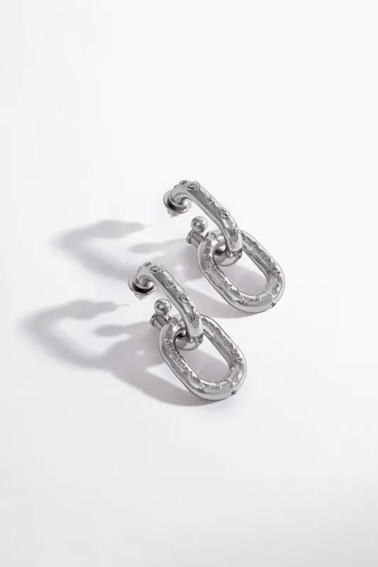 COSMIC CARTOUCHE EARRINGS SILVER sold by Camilla