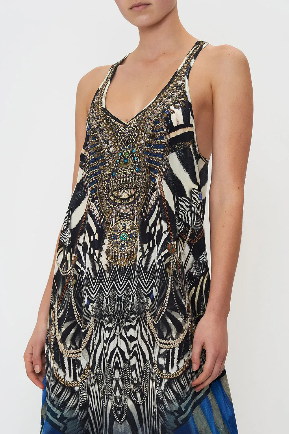 V NECK RACERBACK DRESS KNIGHT OF THE WILD sold by Camilla product image thumbnail 5