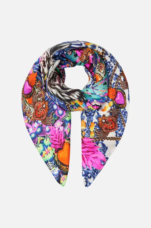 LARGE SQUARE SCARF LUCKY CHARMS sold by Camilla