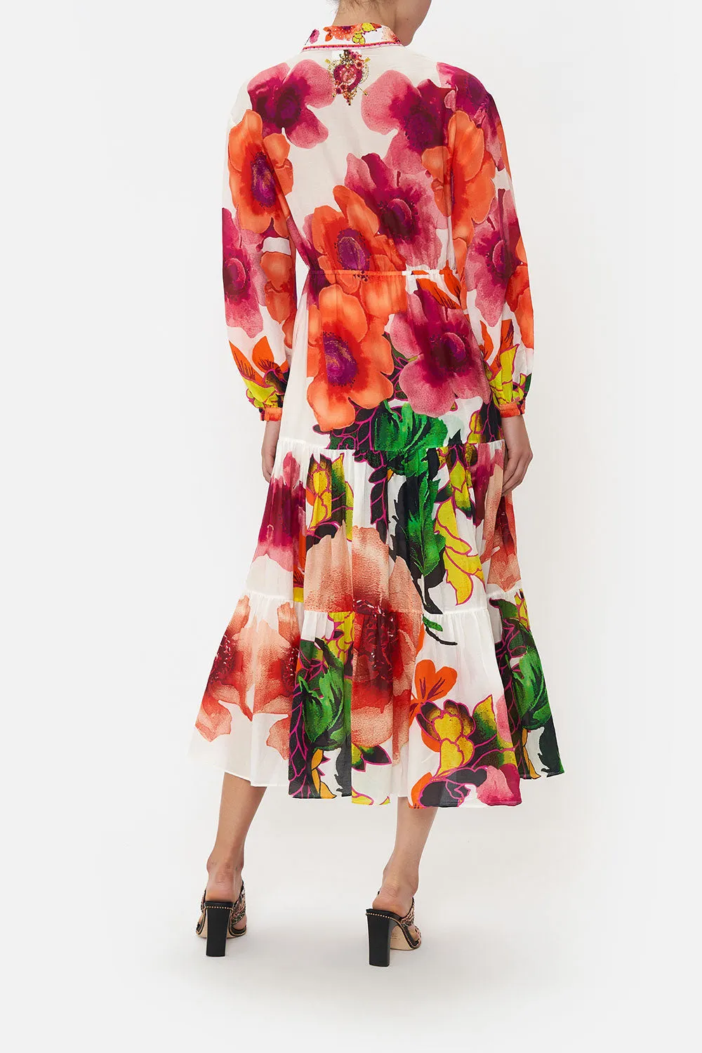 TIERED LONG SHIRT DRESS PRETTY AS A POPPY sold by Camilla product image thumbnail 2