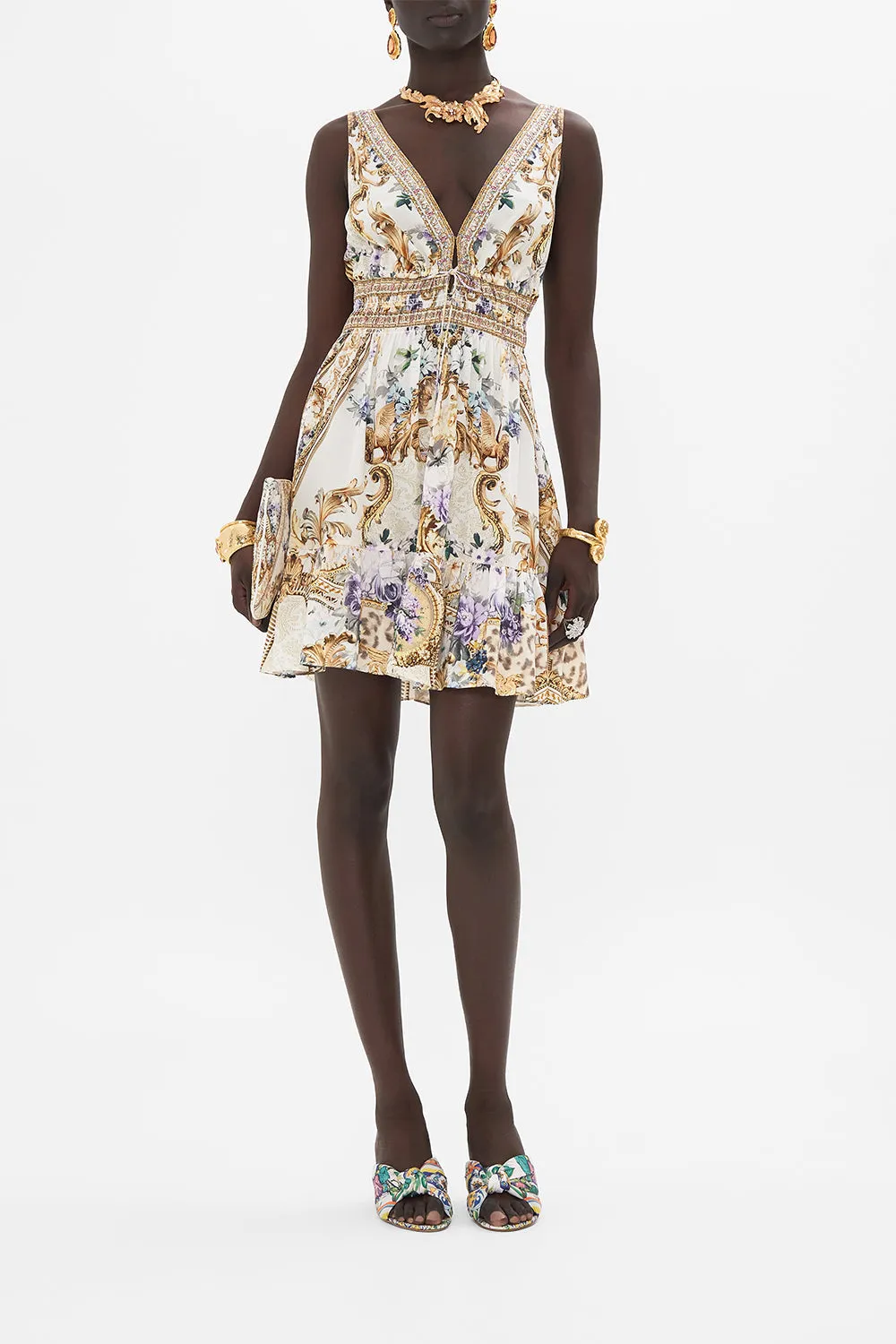 SHIRRED WAIST DETAIL MINI DRESS PALAZZO PLAY DATE sold by Camilla