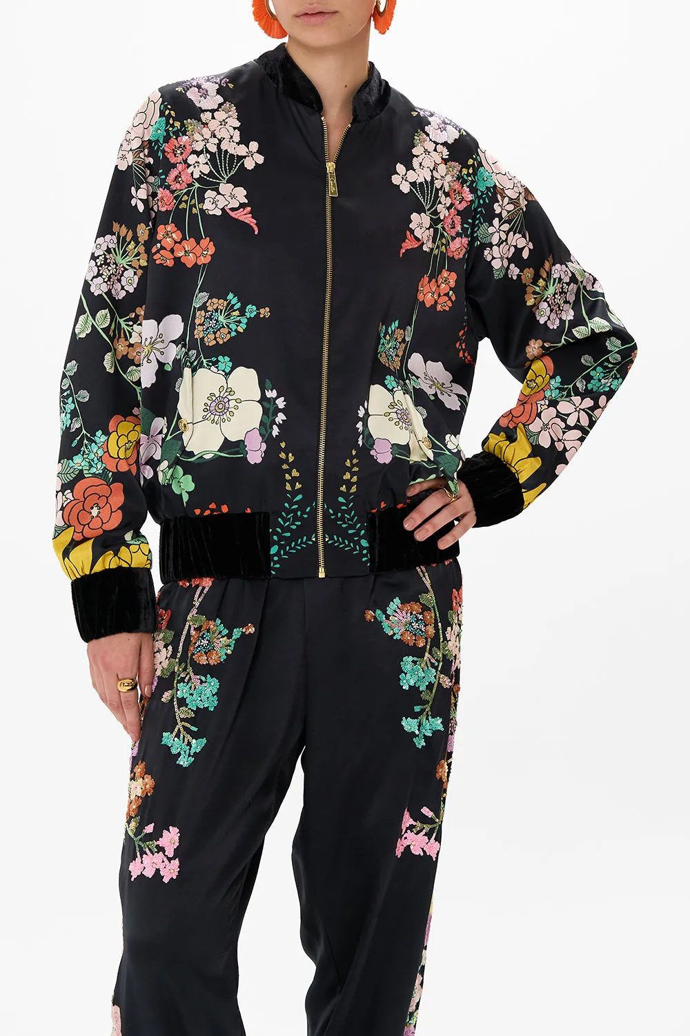 RELAXED BOMBER JACKET WE WORE FOLKLORE sold by Camilla product image thumbnail 5