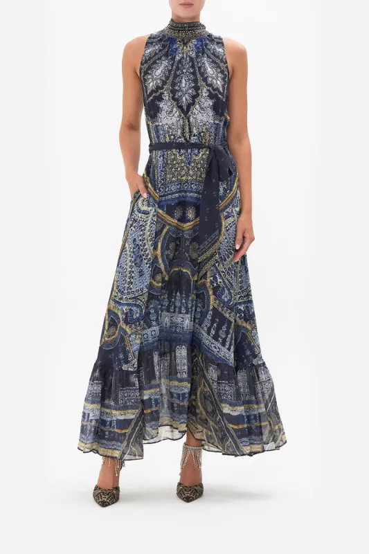 NECKTIE DRESS WITH ELASTICATED WAIST FOREVER FAMILY sold by Camilla