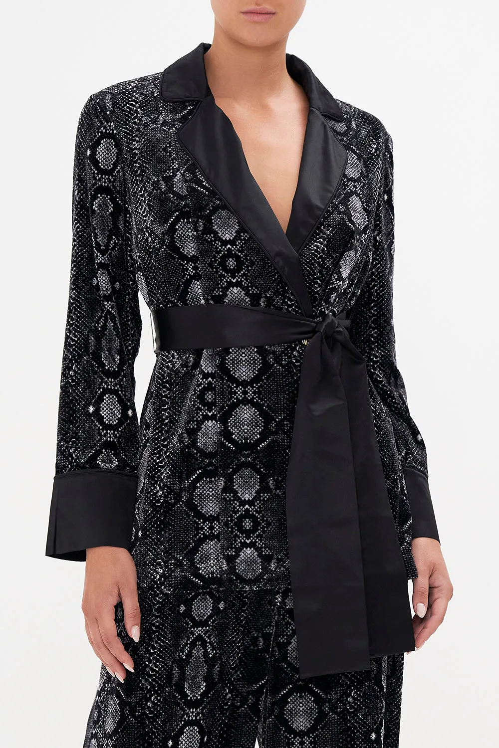 RELAXED JACKET WITH SPLIT CUFFS WILD HORSES sold by Camilla product image thumbnail 5