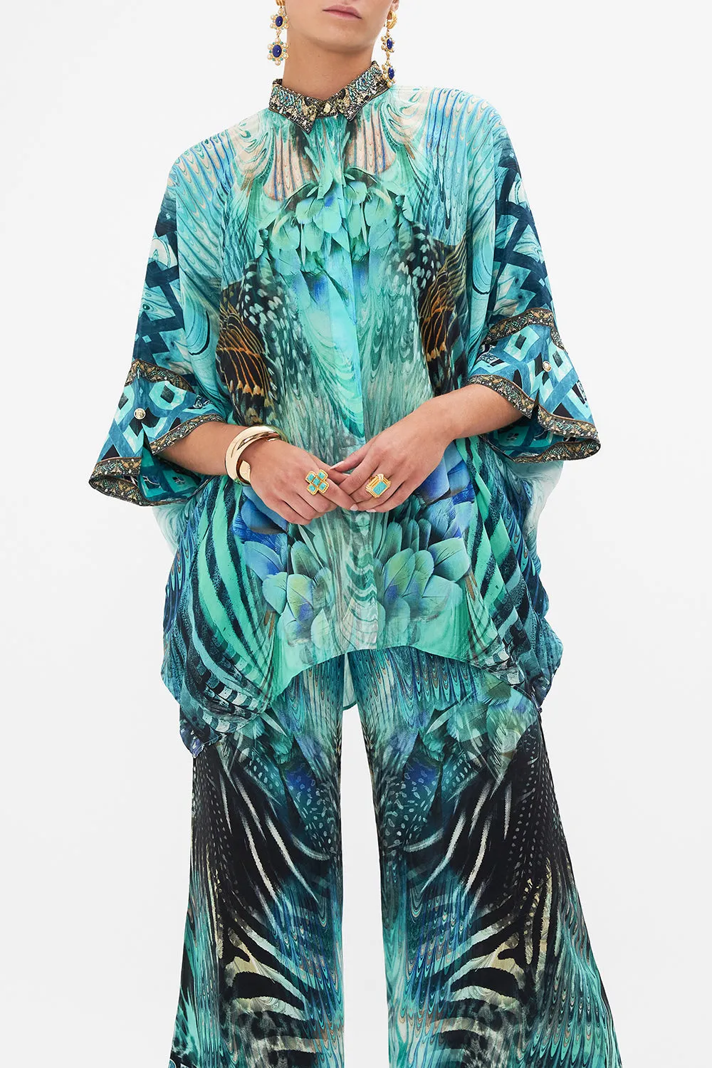 BATWING SHIRT AZURE ALLURE sold by Camilla product image thumbnail 5