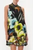 HIGH NECK RUFFLE DRESS POPPY DIVINE sold by Camilla