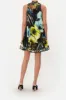 HIGH NECK RUFFLE DRESS POPPY DIVINE sold by Camilla