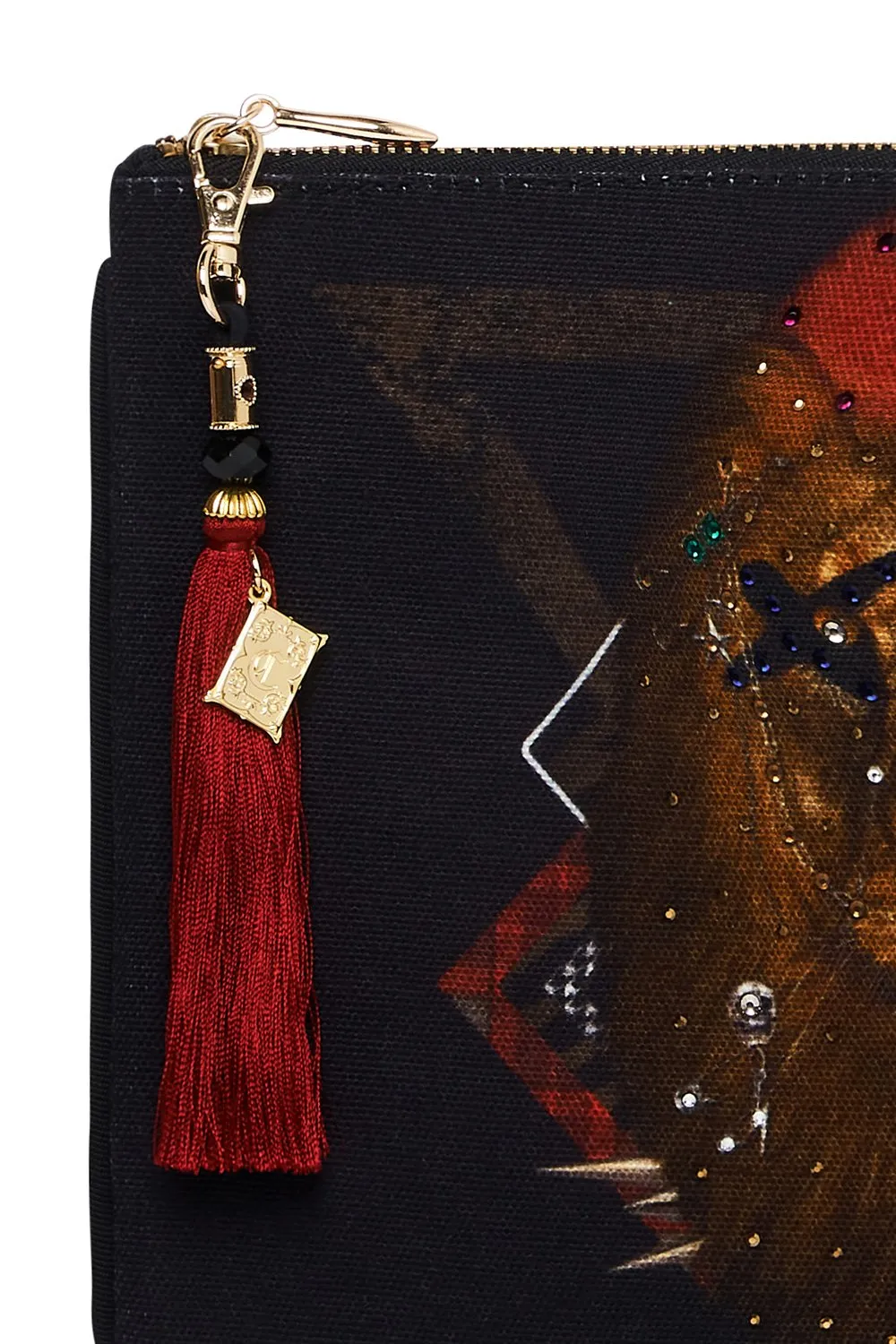 SMALL CANVAS CLUTCH SOLID BLACK sold by Camilla product image thumbnail 2