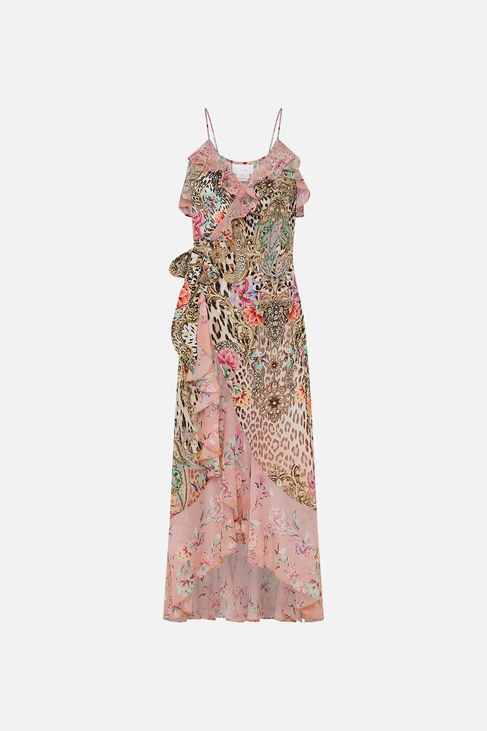 LONG WRAP DRESS WITH FRILL QUEEN ATLANTIS sold by Camilla product image thumbnail 3