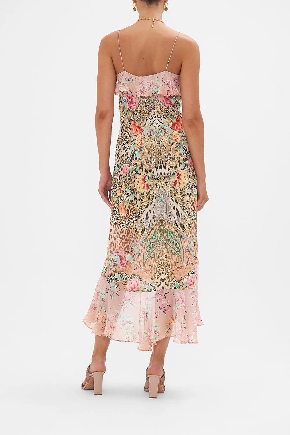 LONG WRAP DRESS WITH FRILL QUEEN ATLANTIS sold by Camilla product image thumbnail 2