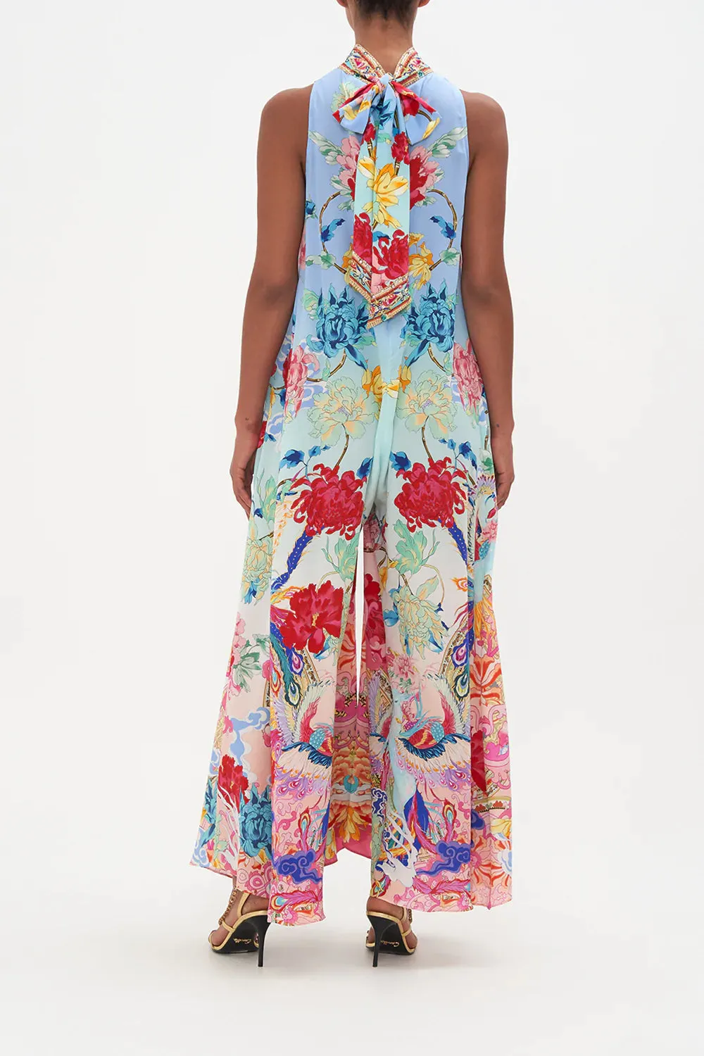 HIGH NECK FLARED JUMPSUIT GO STAG sold by Camilla product image thumbnail 2