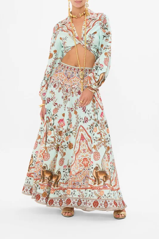 CROPPED WRAP SHIRT WEAVING WORLDS sold by Camilla