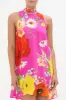 BACK NECK TIE SHORT DRESS RAINBOW BODY sold by Camilla