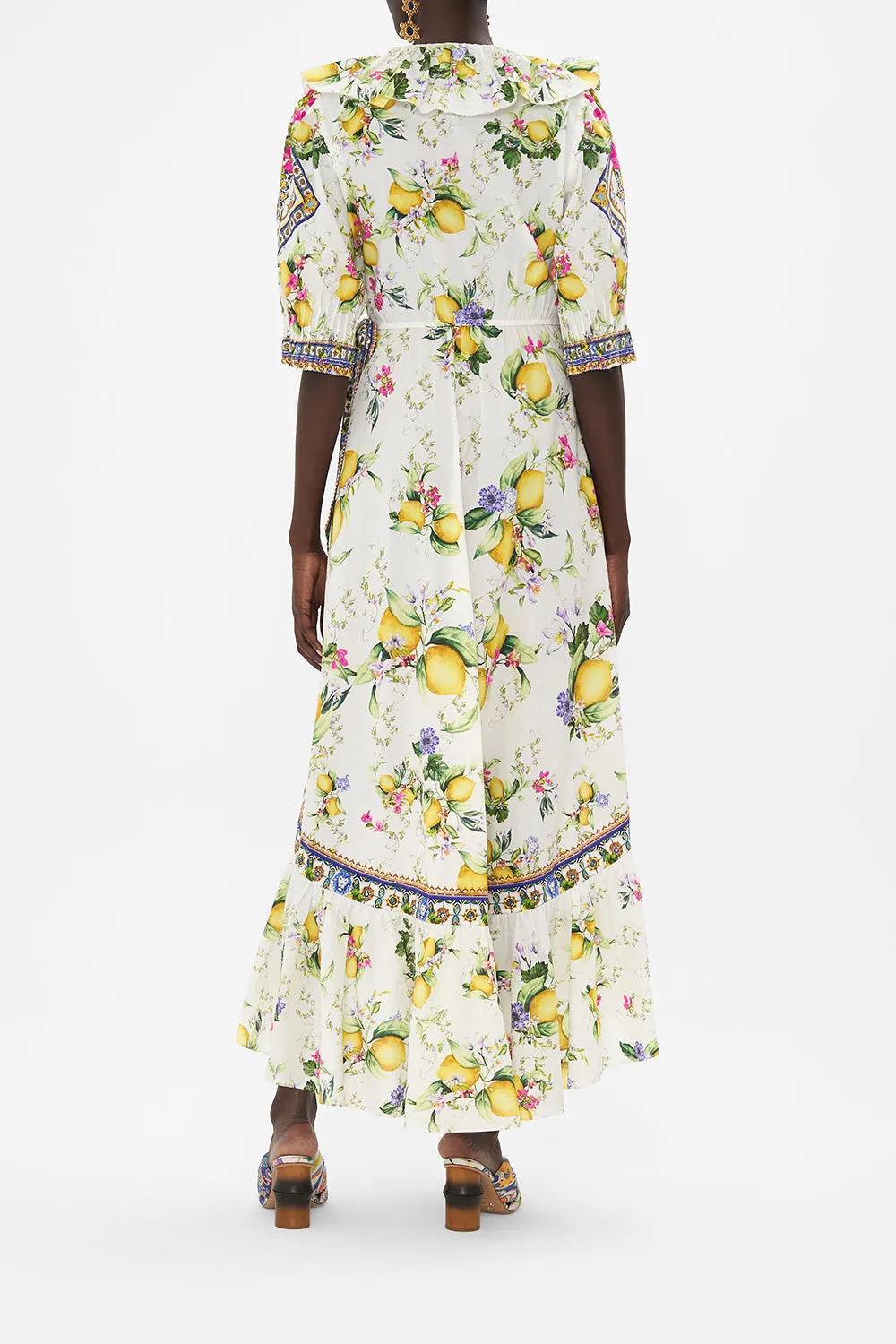 MAXI WRAP DRESS WITH PUFF SLEEVE CATERINA SPRITZ sold by Camilla product image thumbnail 2