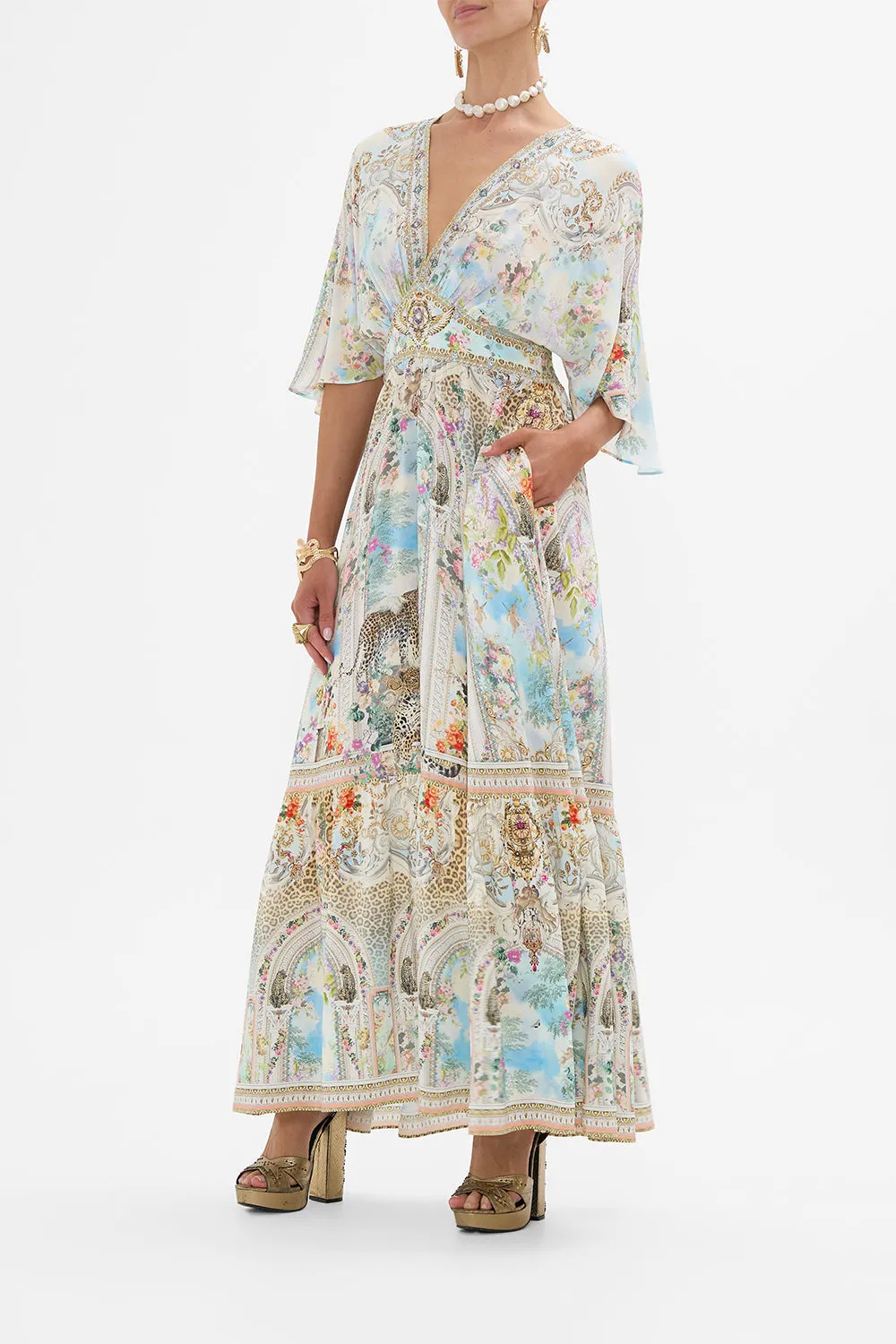 WAISTED DRESS WITH HEM RUFFLE WE ALWAYS HAVE ALEXANDRIA sold by Camilla product image thumbnail 4