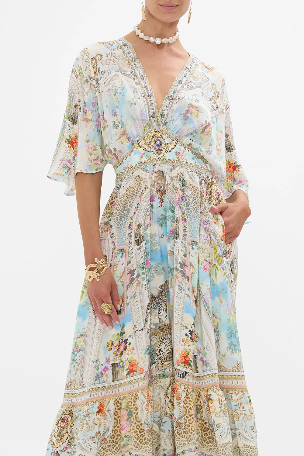 WAISTED DRESS WITH HEM RUFFLE WE ALWAYS HAVE ALEXANDRIA sold by Camilla product image thumbnail 5