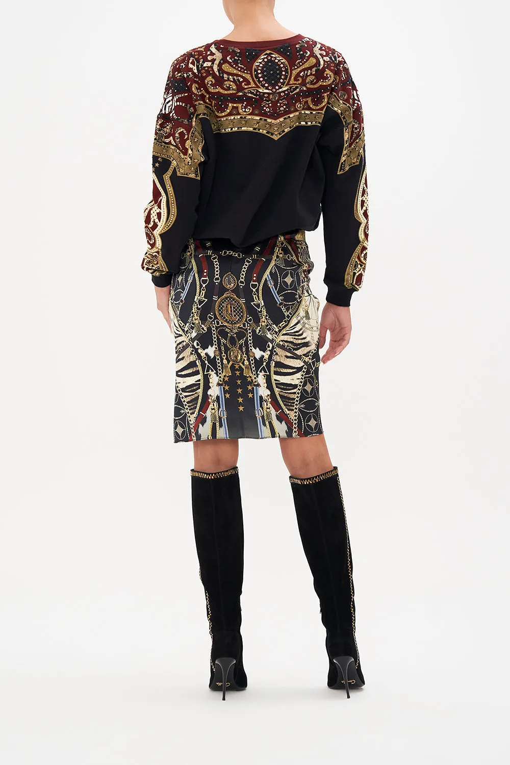 CROSS OVER DRAPED MINI SKIRT BOSS OF THE BRUMBIES sold by Camilla product image thumbnail 2