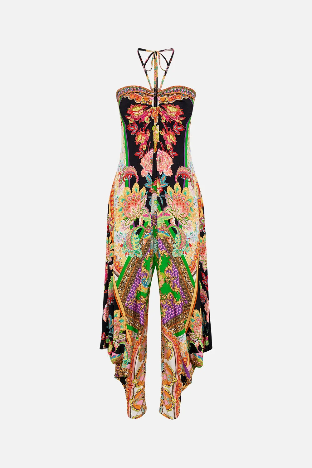 DRAPED PANT JUMPSUIT WITH HARDWARE SUNDOWNERS IN SICILY sold by Camilla product image thumbnail 3