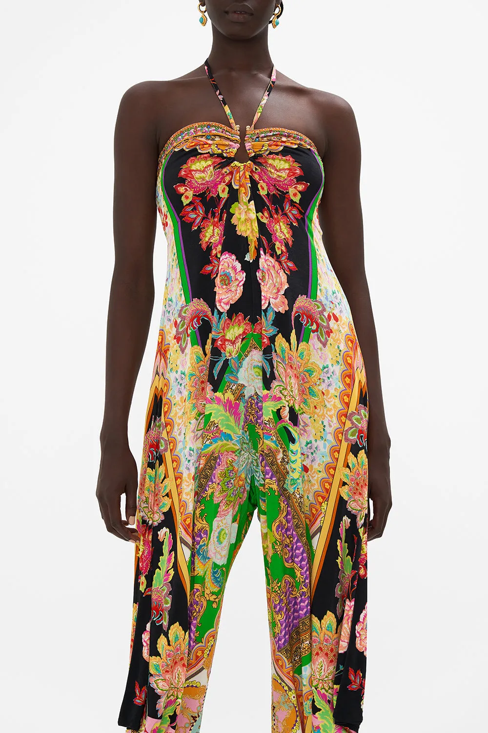 DRAPED PANT JUMPSUIT WITH HARDWARE SUNDOWNERS IN SICILY sold by Camilla product image thumbnail 5