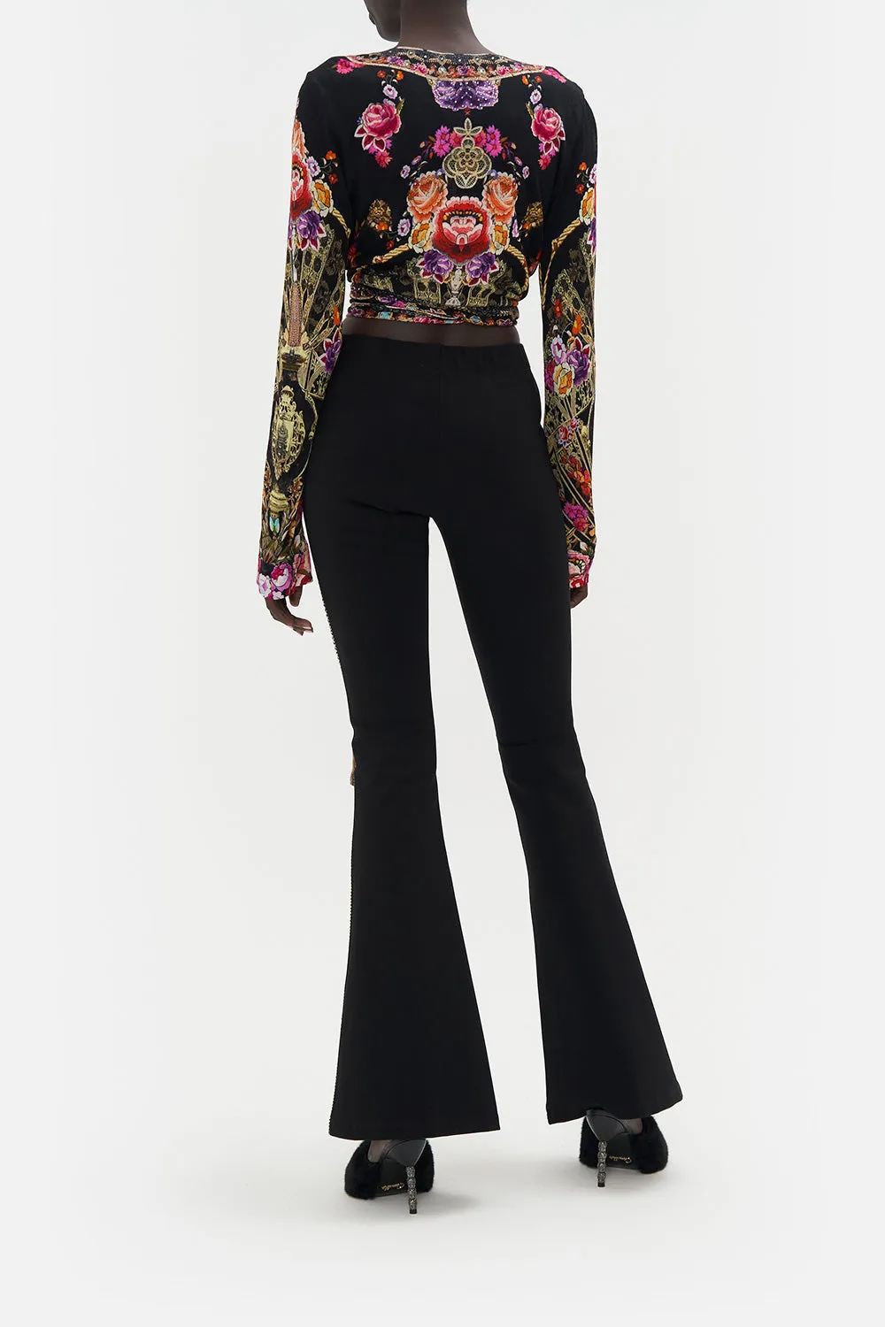 HIGH WAISTED FLARED TROUSER DANCE WITH DUENDE sold by Camilla product image thumbnail 2