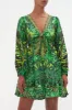 SHORT TIE FRONT BLOUSON DRESS GORILLA GROOVE sold by Camilla