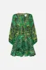 SHORT TIE FRONT BLOUSON DRESS GORILLA GROOVE sold by Camilla