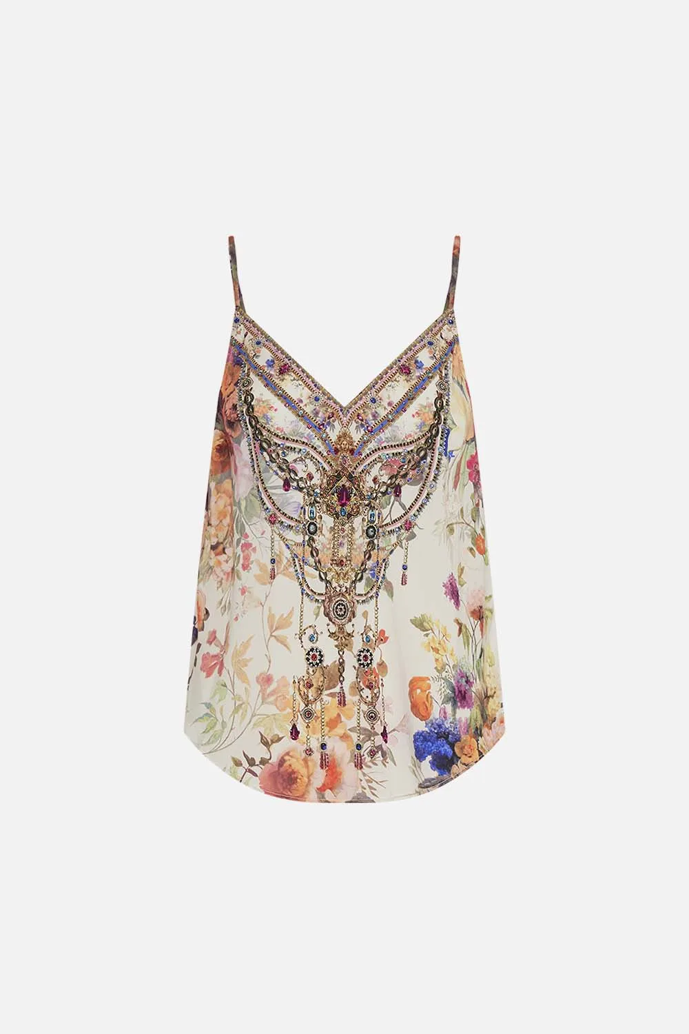 V-NECK BIAS CAMI FRIENDS WITH FRESCOS sold by Camilla product image thumbnail 3