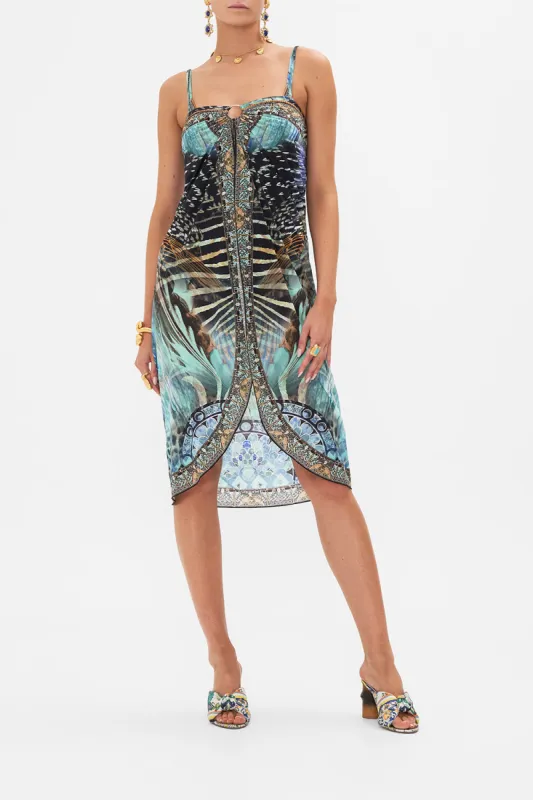 RING TRIM LONG SARONG AZURE ALLURE sold by Camilla