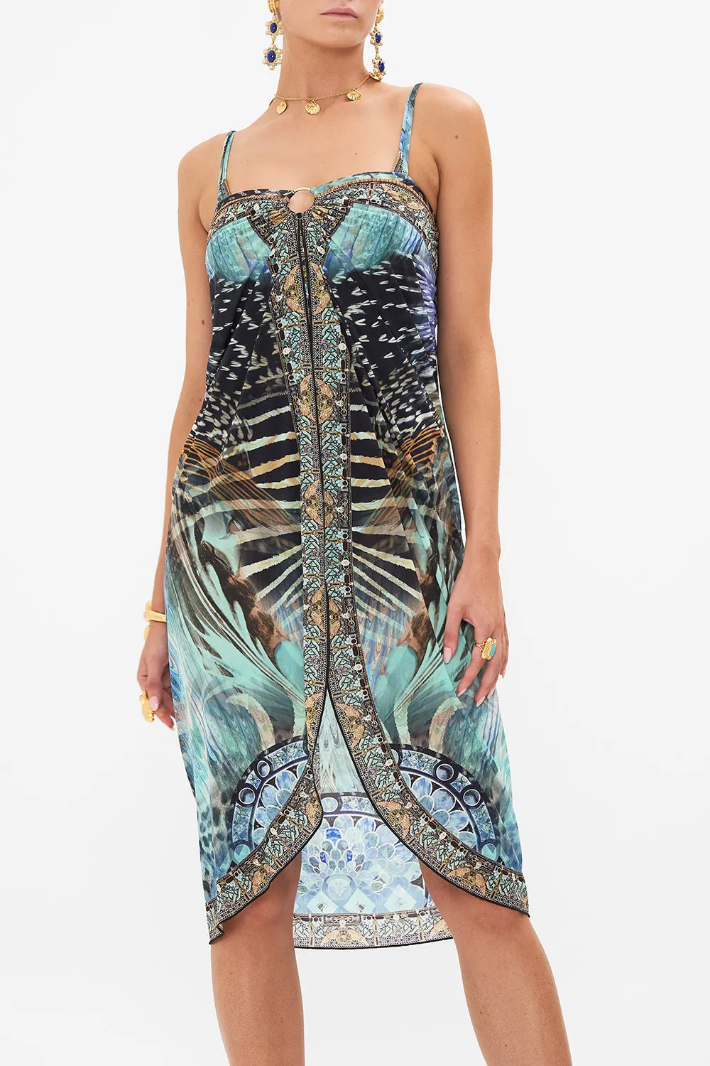 RING TRIM LONG SARONG AZURE ALLURE sold by Camilla product image thumbnail 5