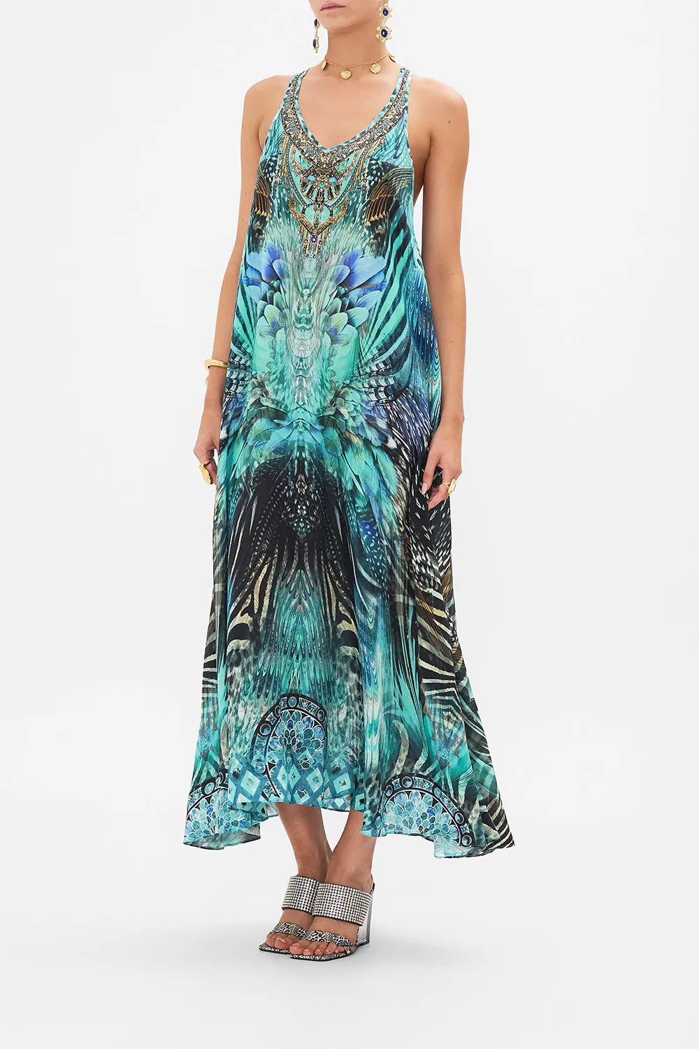 V NECK RACERBACK DRESS AZURE ALLURE sold by Camilla product image thumbnail 4