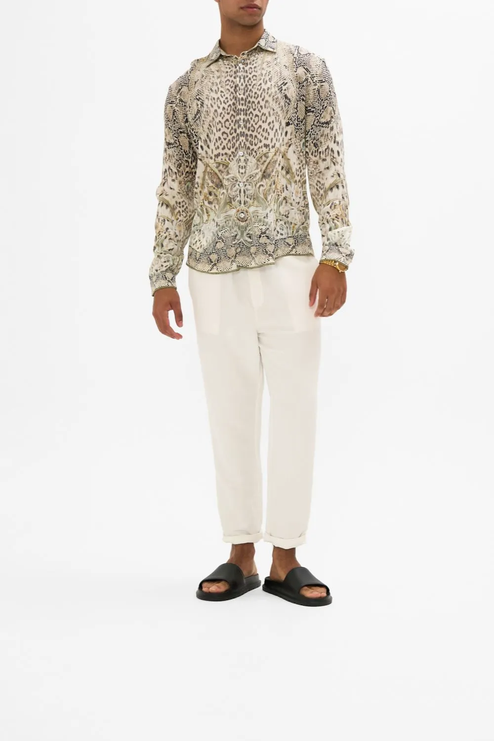 COLLARED LONG SLEEVE SHIRT LOOKING GLASS HOUSES sold by Camilla