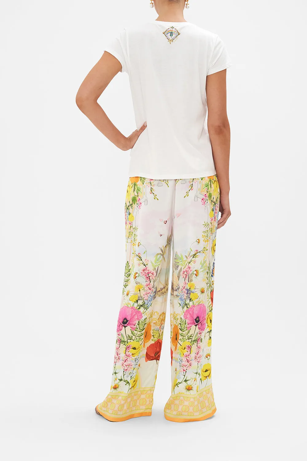 SLIM FIT ROUND NECK T-SHIRT SUNLIGHT SYMPHONY sold by Camilla product image thumbnail 2