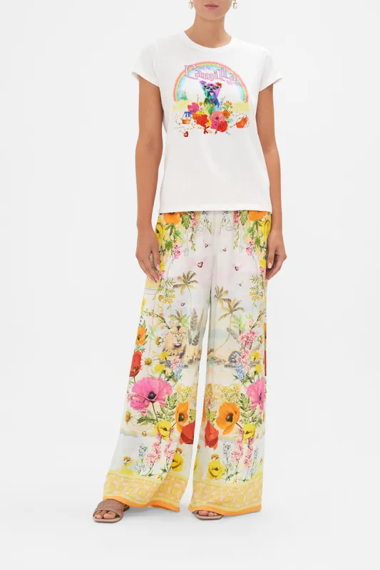 SLIM FIT  ROUND NECK T-SHIRT SUNLIGHT SYMPHONY sold by Camilla