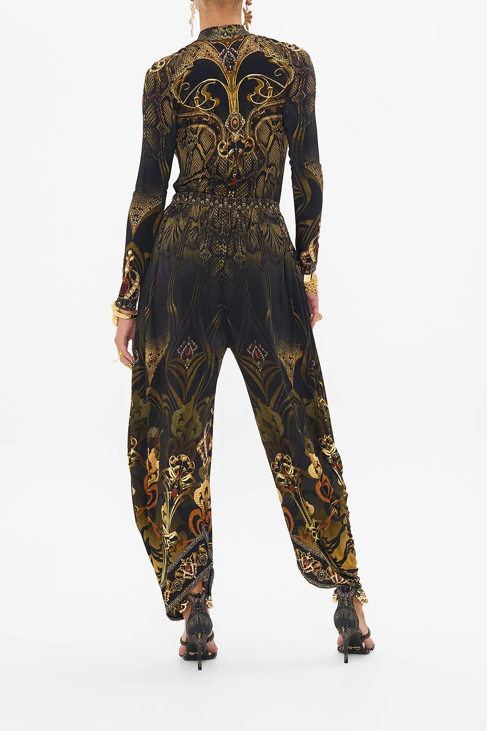 SPLIT HEM JERSEY PANT NOUVEAU NOIR sold by Camilla product image thumbnail 2
