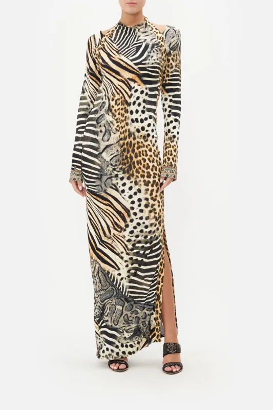 CUT OUT SHOULDER JERSEY DRESS FOR THE LOVE OF LEO sold by Camilla