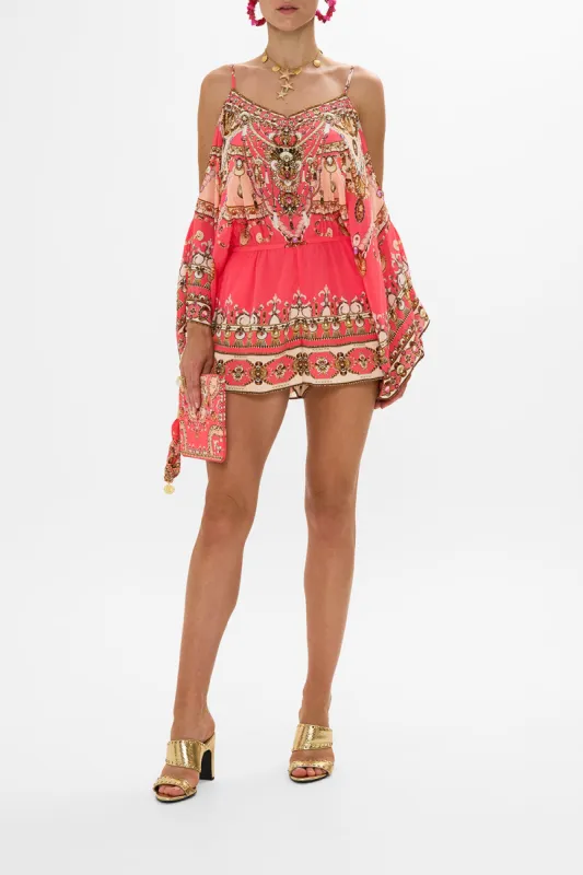 DROP SHOULDER PLAYSUIT SHELL GAMES sold by Camilla