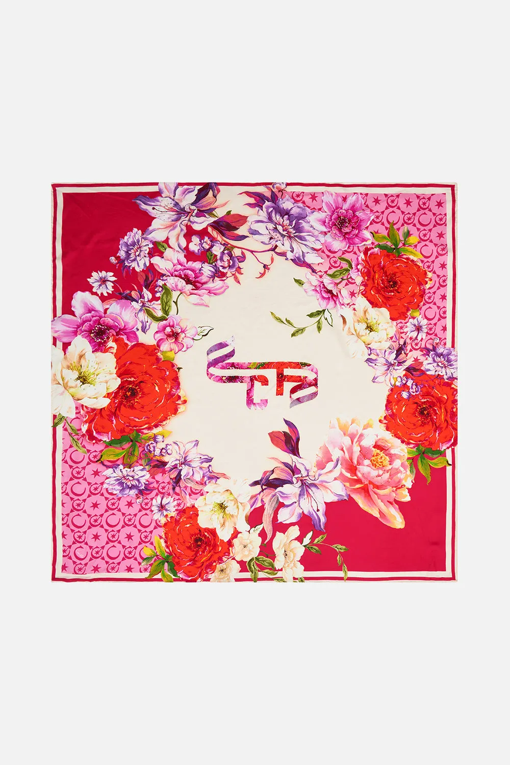 LARGE SQUARE SCARF KISS AND TELL sold by Camilla product image thumbnail 2