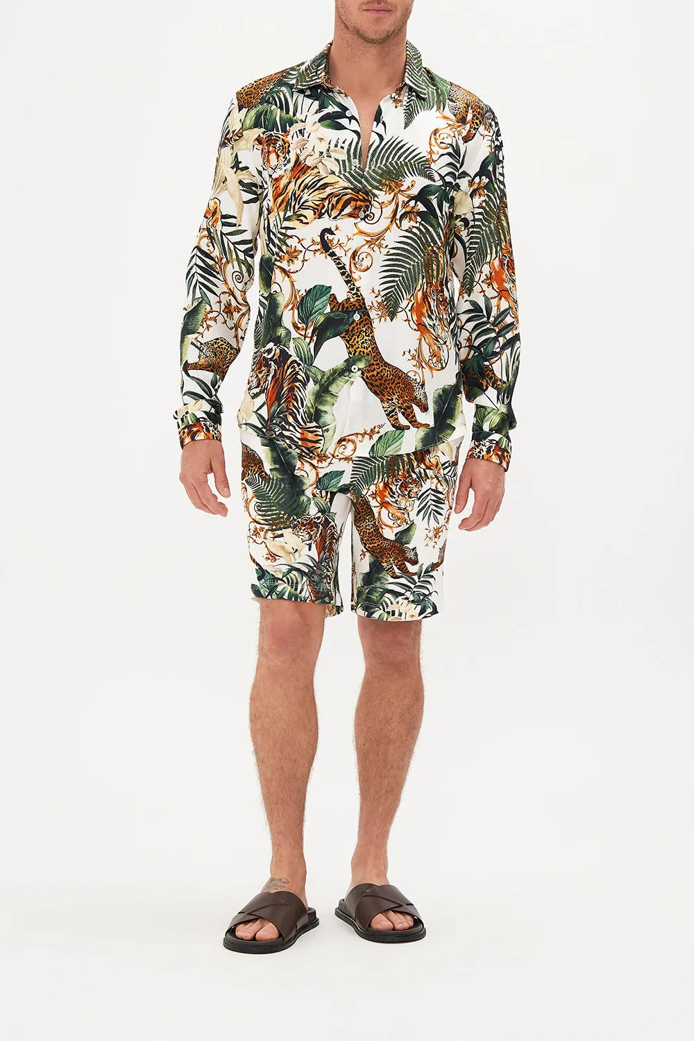 COLLARED LONG SLEEVE SHIRT TIGER TRAP sold by Camilla