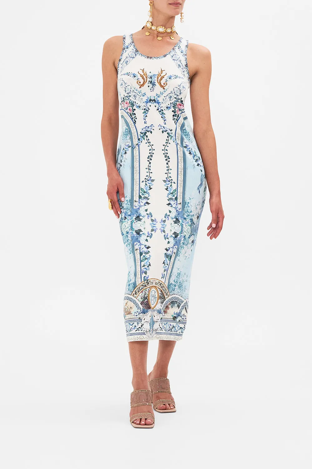 JERSEY SCOOP NECK TANK DRESS SEASON OF THE SIREN sold by Camilla