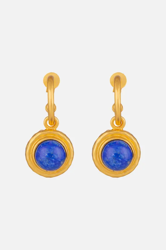KAMEO LAPIS STONE EARRINGS MULTI sold by Camilla