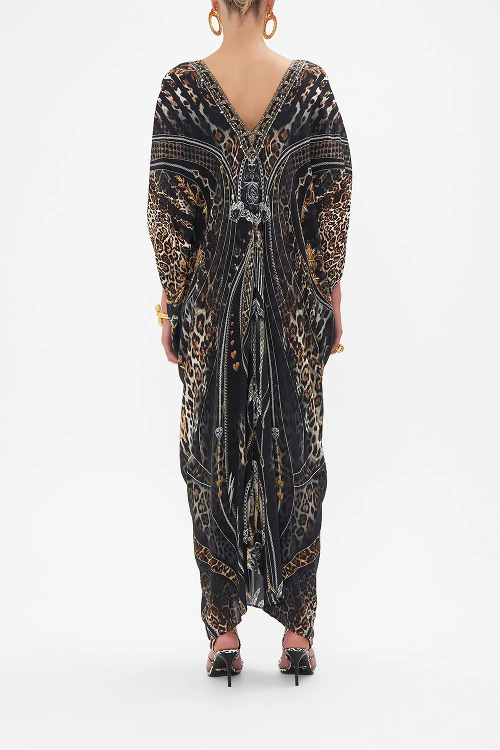 LONG DRAPE DRESS WITH ZIP FRONT CHAOS IN THE COSMOS sold by Camilla product image thumbnail 2