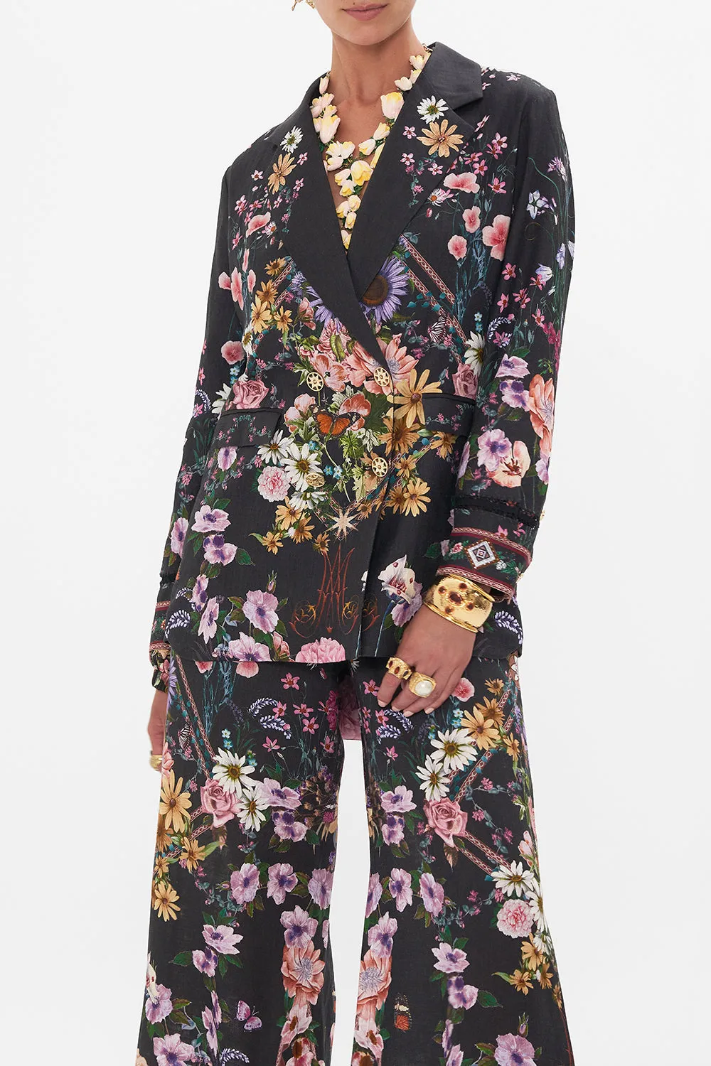 DOUBLE BREASTED SOFT JACKET LETTERS FROM A VINEYARD sold by Camilla product image thumbnail 5